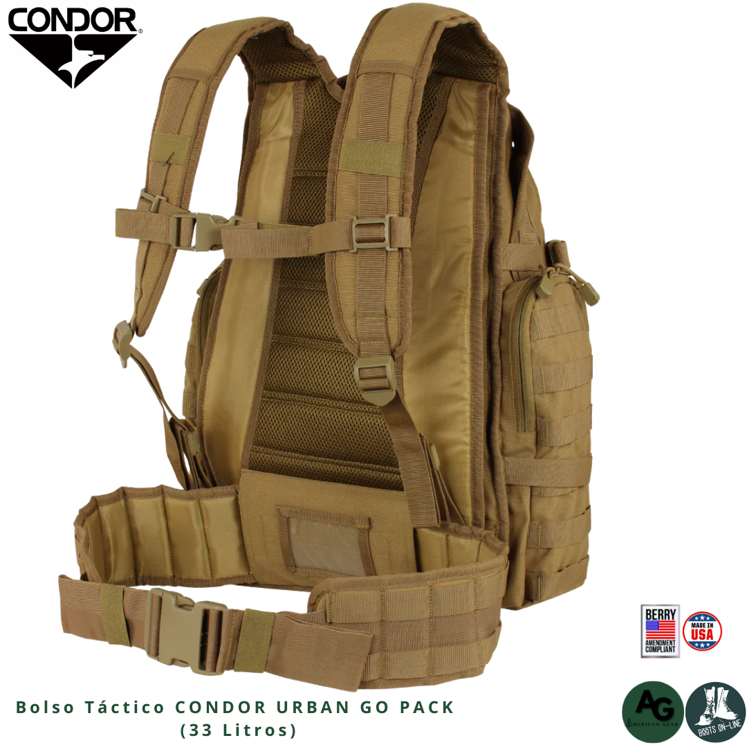 Bolso Táctico CONDOR URBAN GO PACK  (33 Litros)