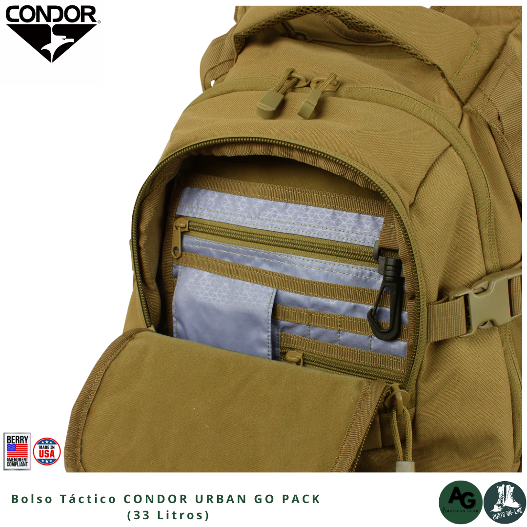 Bolso Táctico CONDOR URBAN GO PACK  (33 Litros)