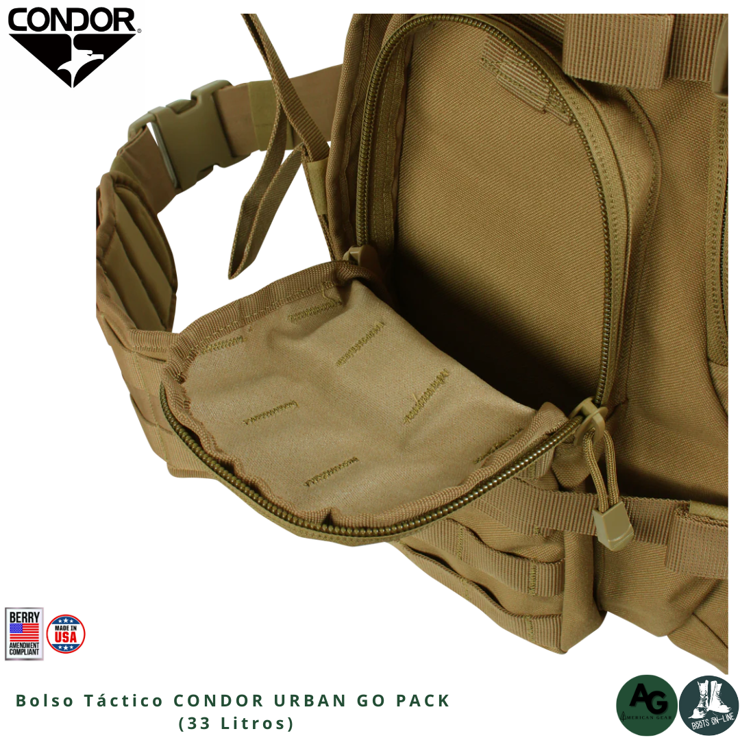 Bolso Táctico CONDOR URBAN GO PACK  (33 Litros)