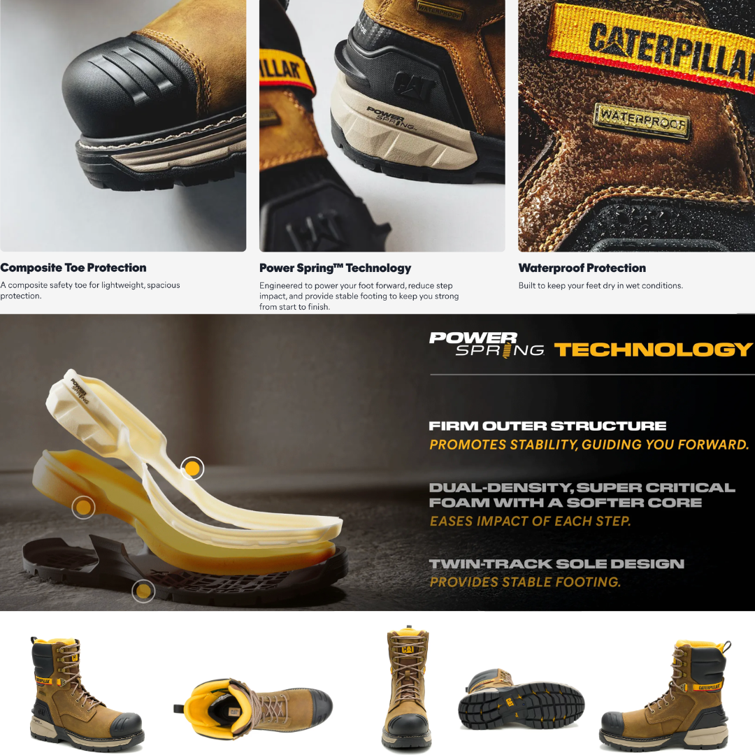 EXCAVATOR FT POWER SPRING™ TECHNOLOGY 8" WATERPROOF COMPOSITE TOE