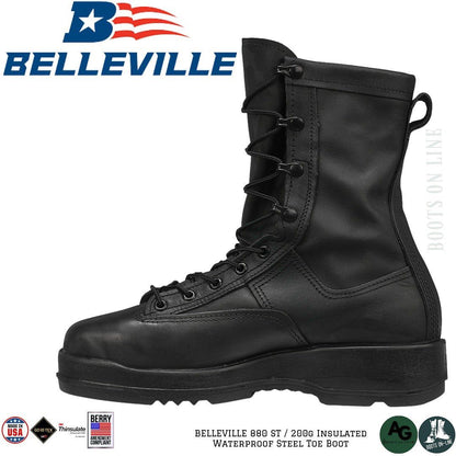 Botas BELLEVILLE 880 ST / 200g Insulated Waterproof Steel Toe Boot